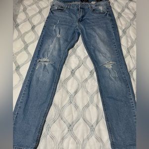 Ring of fire, 31x30 slim blue jeans distressed